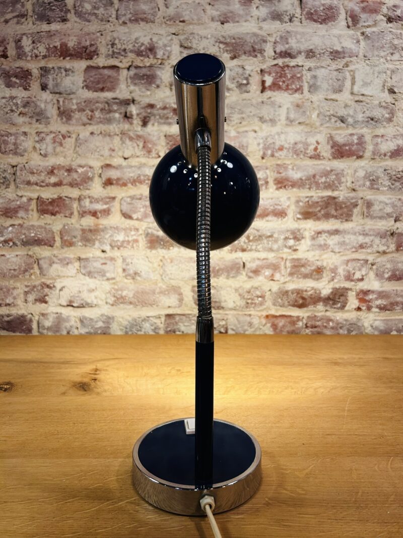 Lampe de bureau vintage bleu foncé - tête orientable – Image 2