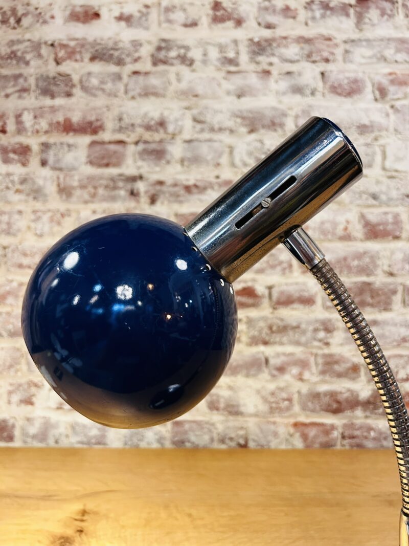 Lampe de bureau vintage bleu foncé - tête orientable – Image 3