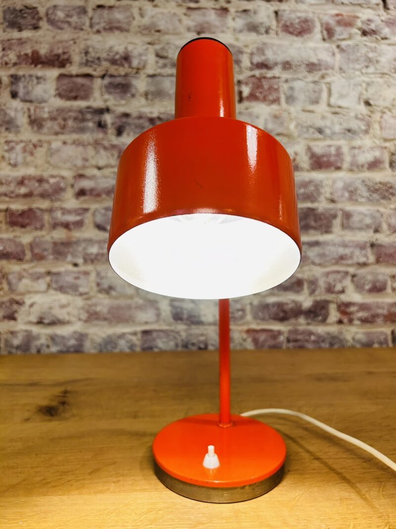 Lampe de bureau vintage orange – Image 2