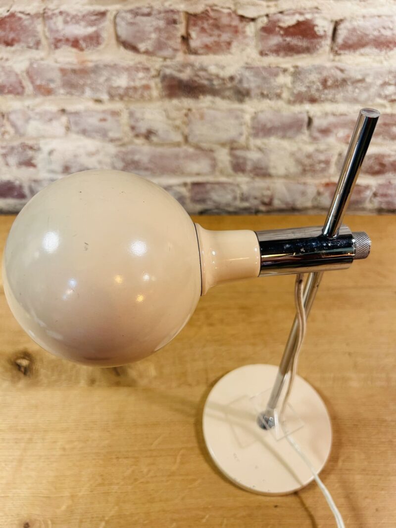 Lampe vintage Space Age beige – Image 4